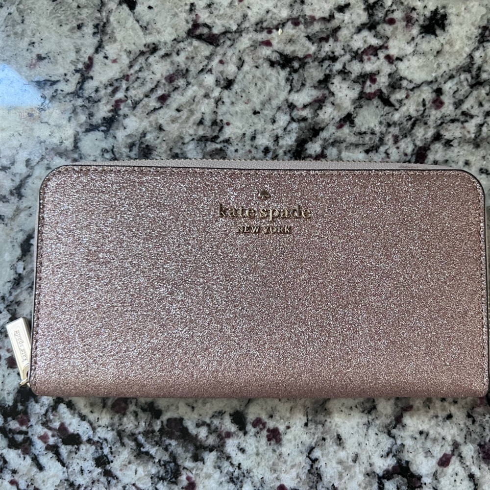 COPY - Kate Spade gold sparkle wallet, perfect condition